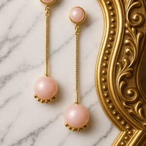 Blush Bloom Drop Earrings