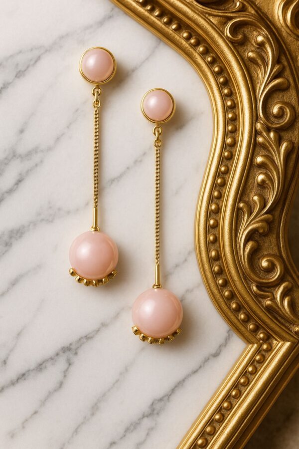 Blush Bloom Drop Earrings